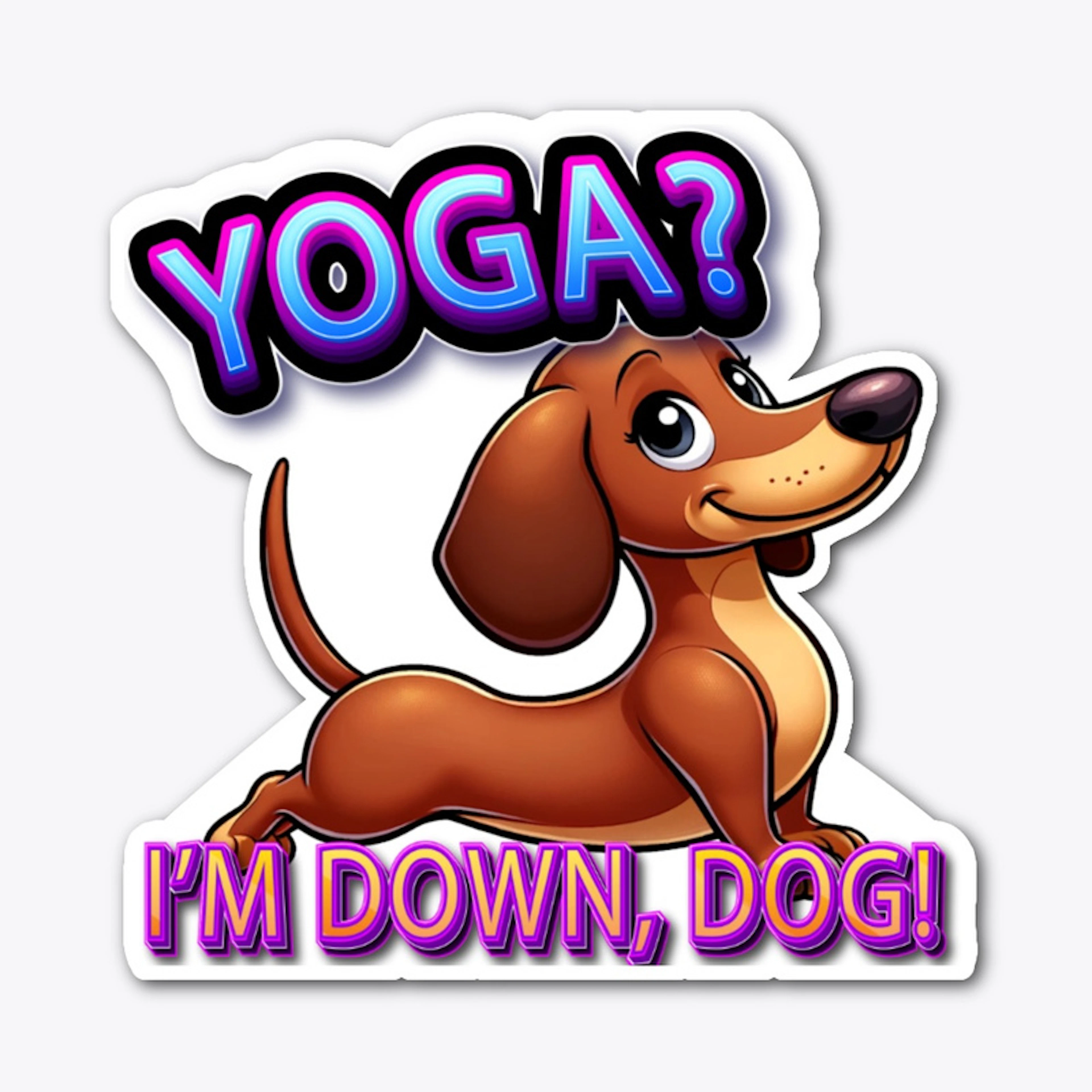 Dachshund Downward Dog Yoga Tee