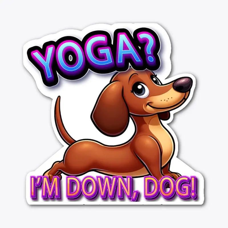 Dachshund Downward Dog Yoga Tee