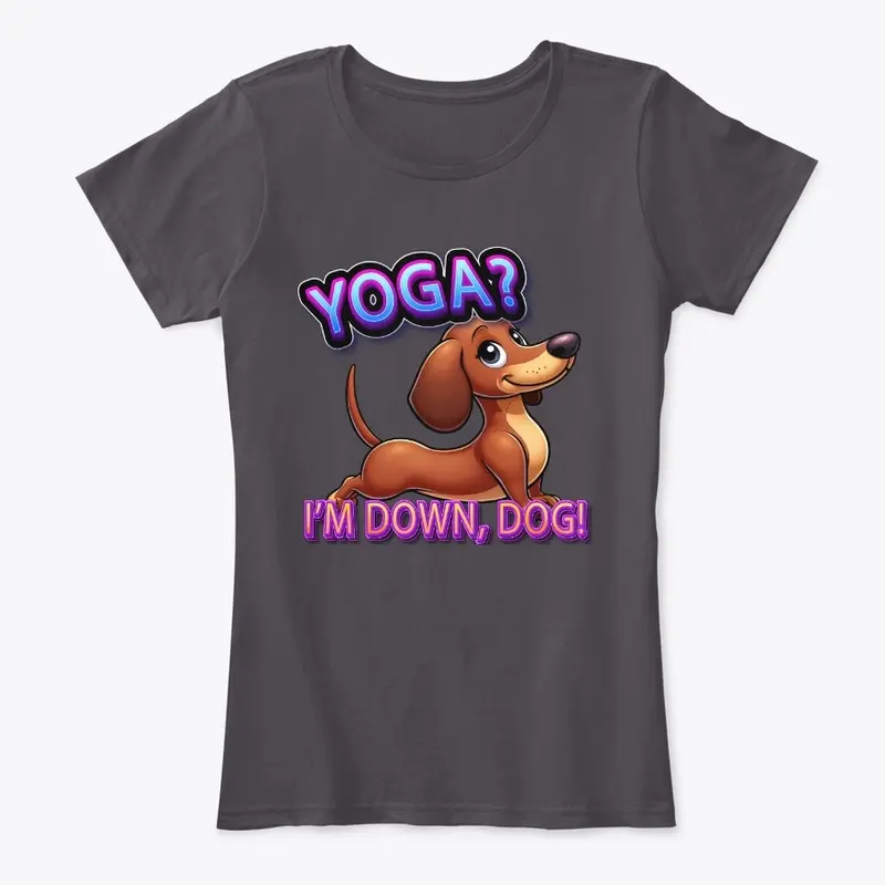 Dachshund Downward Dog Yoga Tee