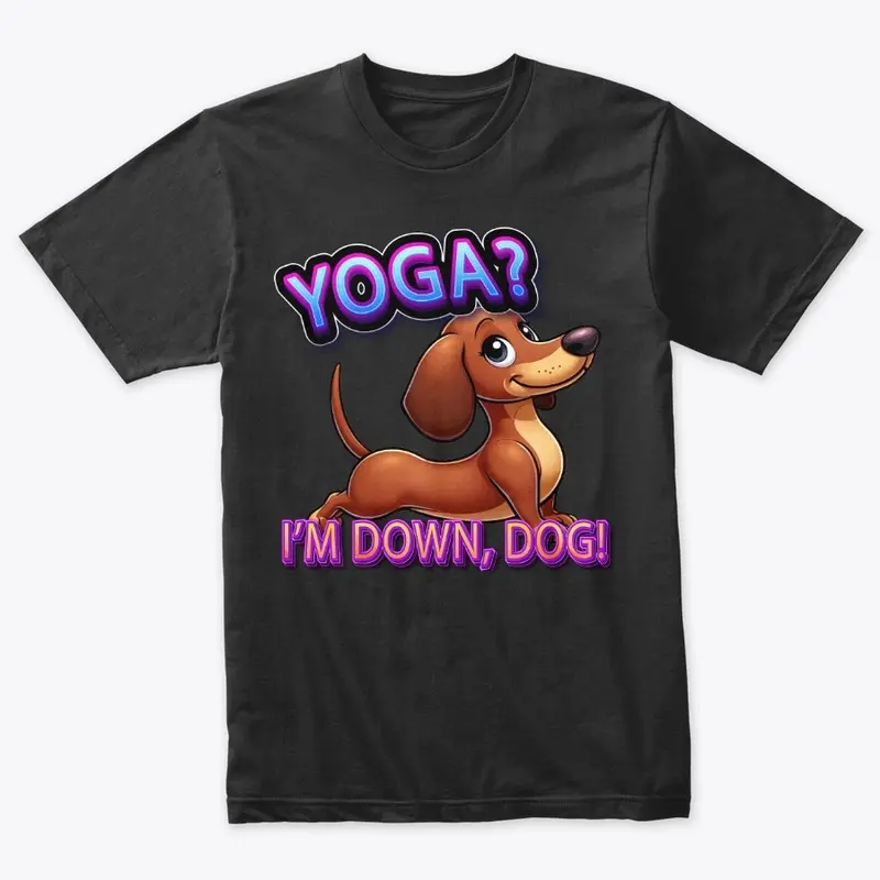 Dachshund Downward Dog Yoga Tee