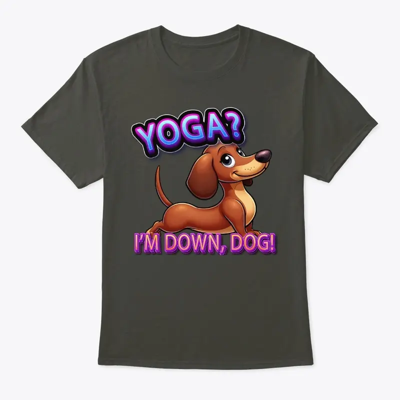 Dachshund Downward Dog Yoga Tee